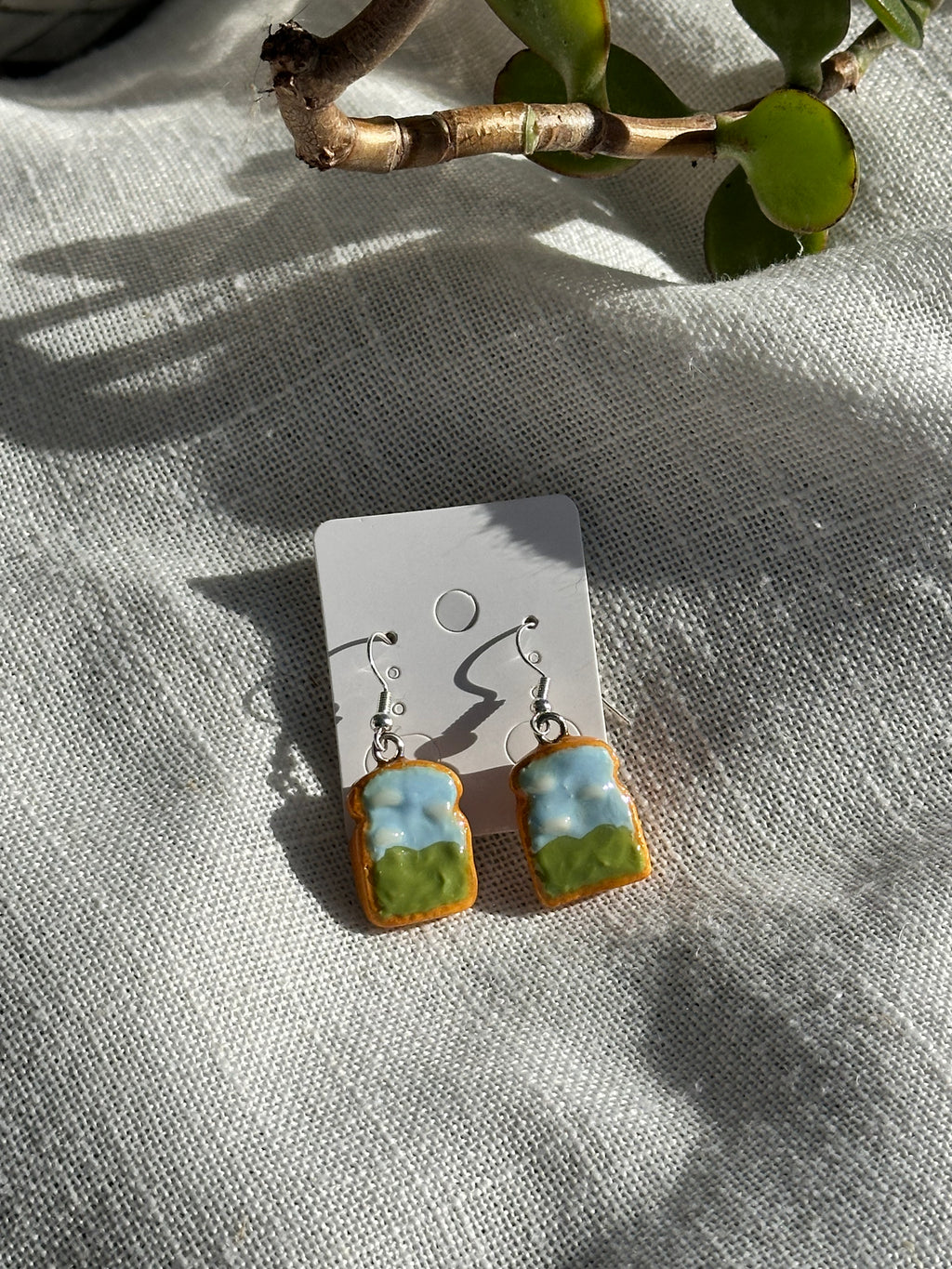 Matcha Cloud Toast Earrings