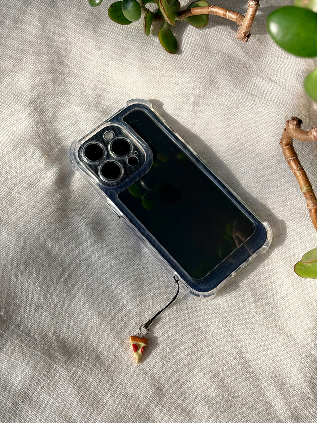 Pepperoni Pizza Phone Charm