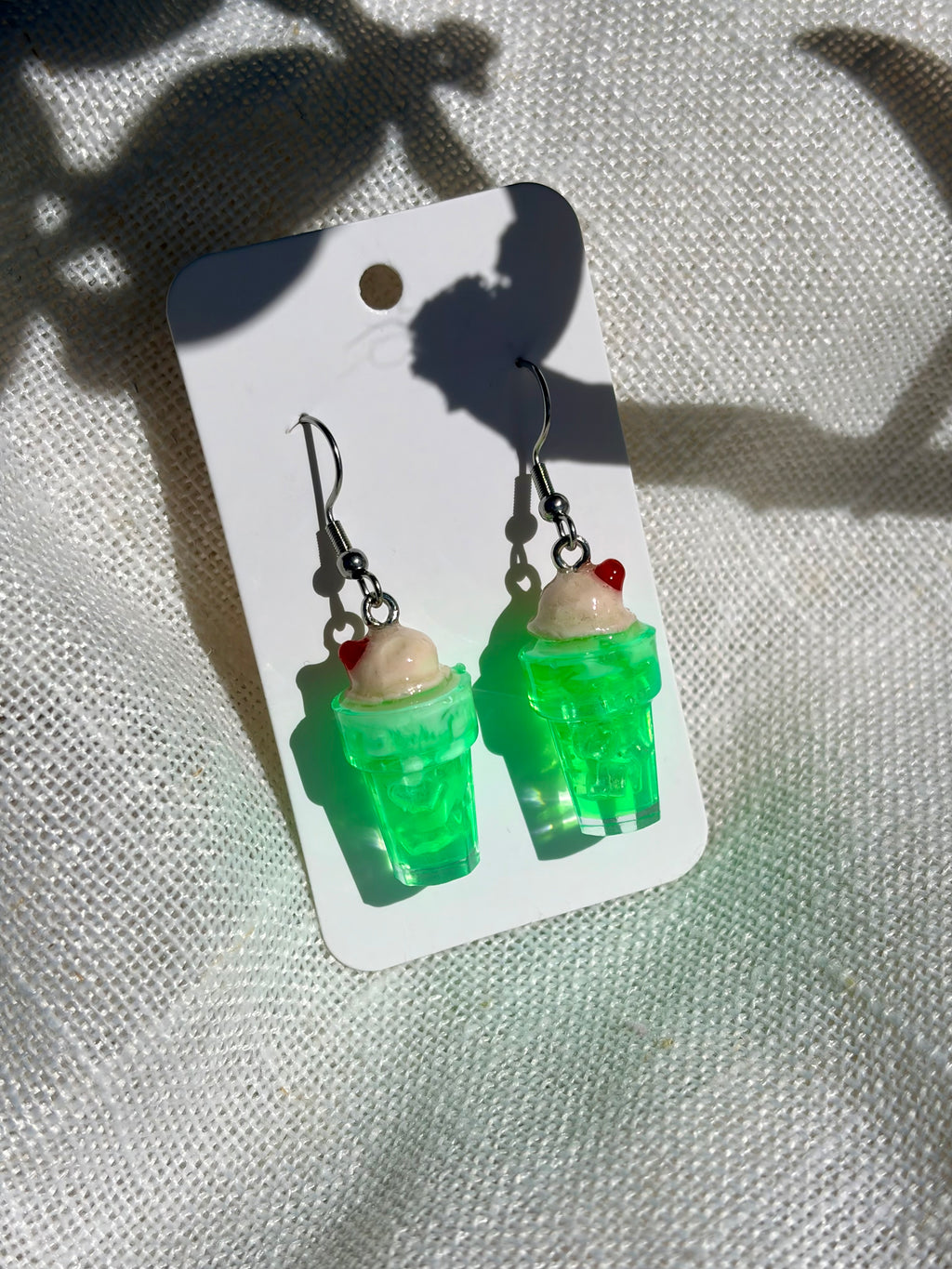 Cream Melon Soda Earrings
