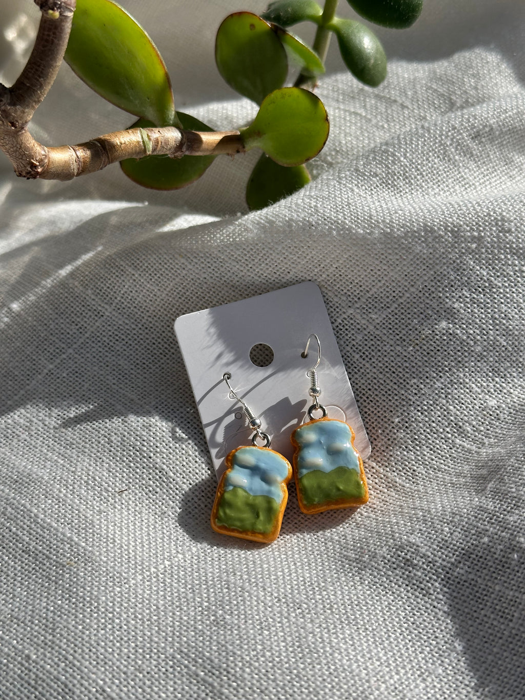 Matcha Cloud Toast Earrings