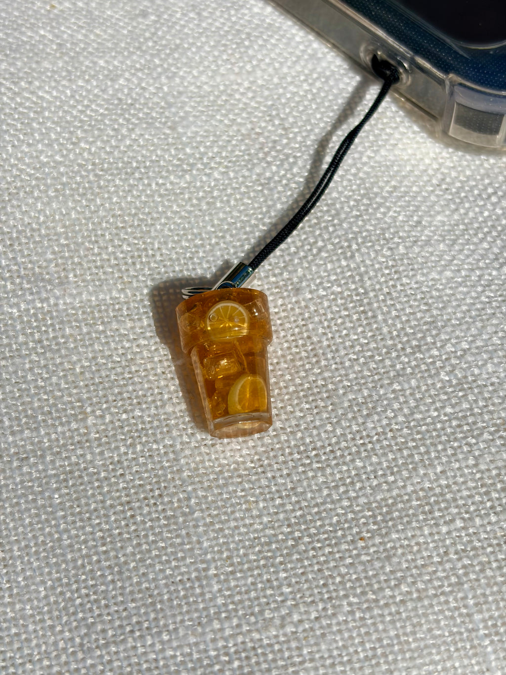 Lemon Ice Tea Phone Charm