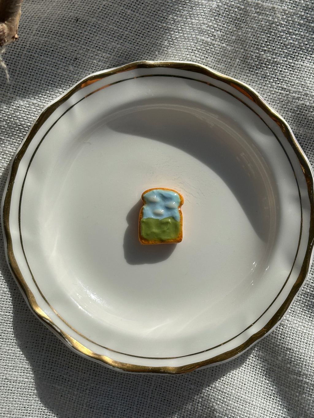 Matcha Cloud Toast Pin Badge