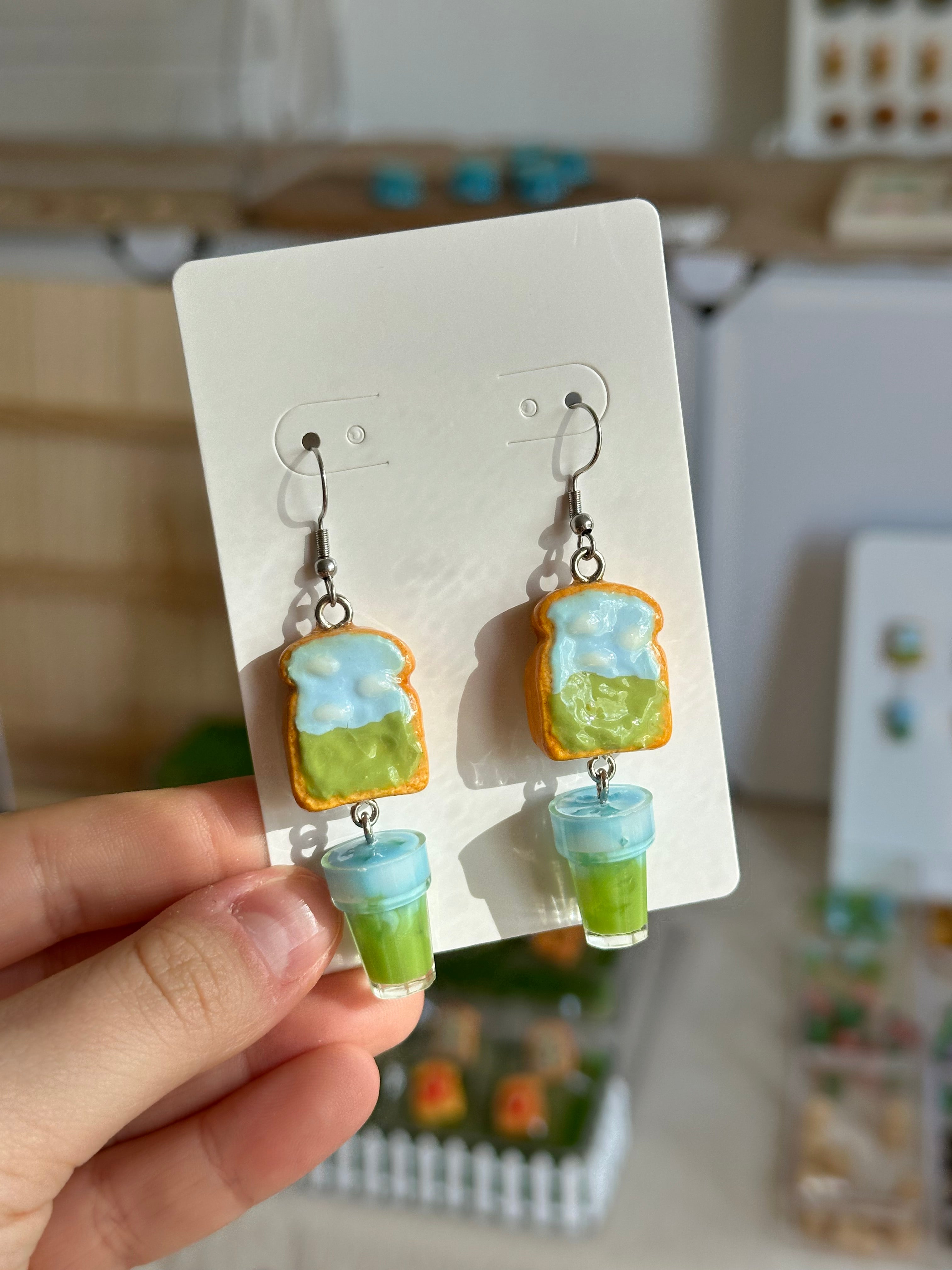 Landscape Toast + Landscape Matcha Earrings