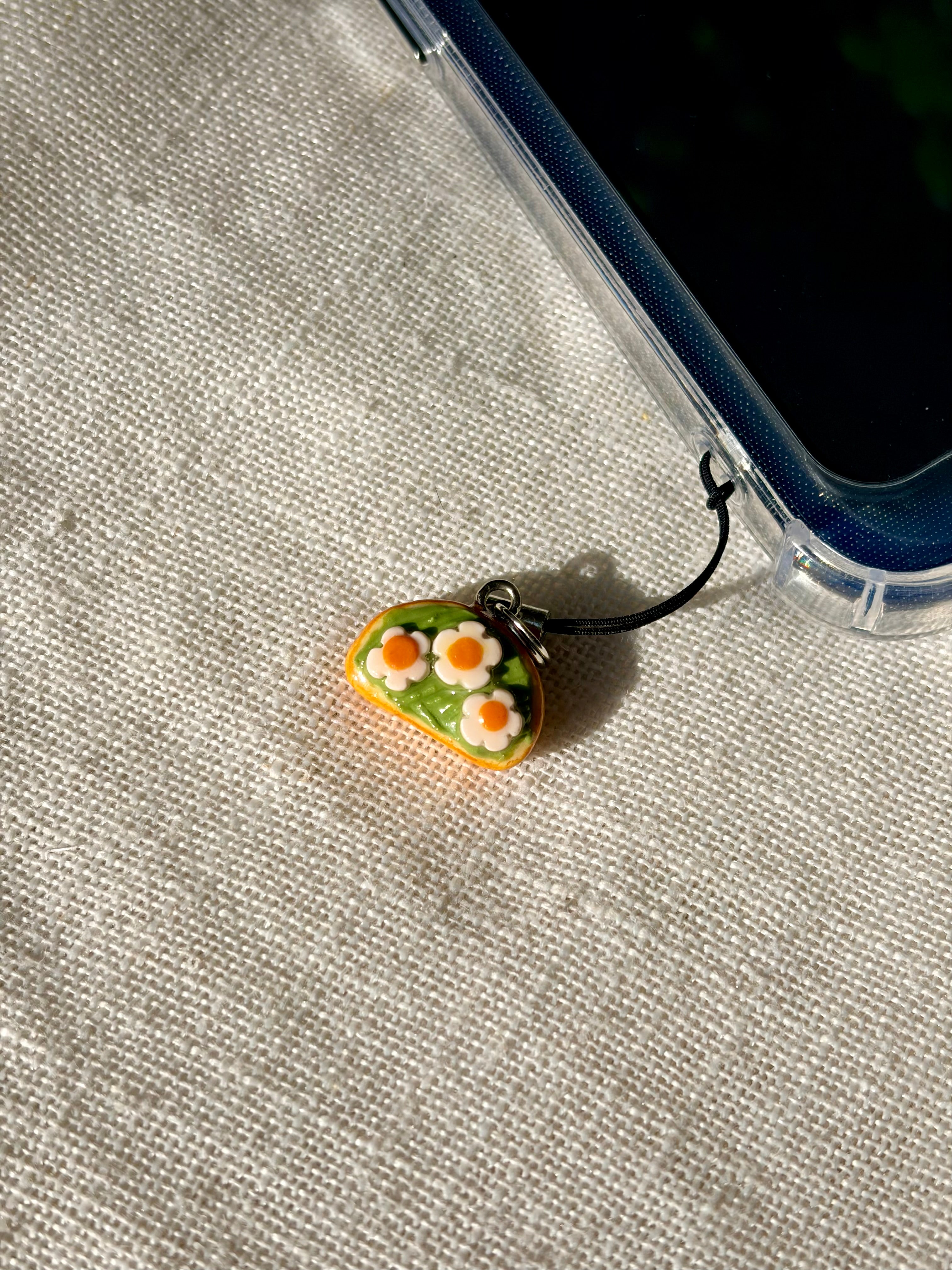 Avocado & Egg on Toast Phone Charm