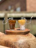 Mismatch Coffee Earrings