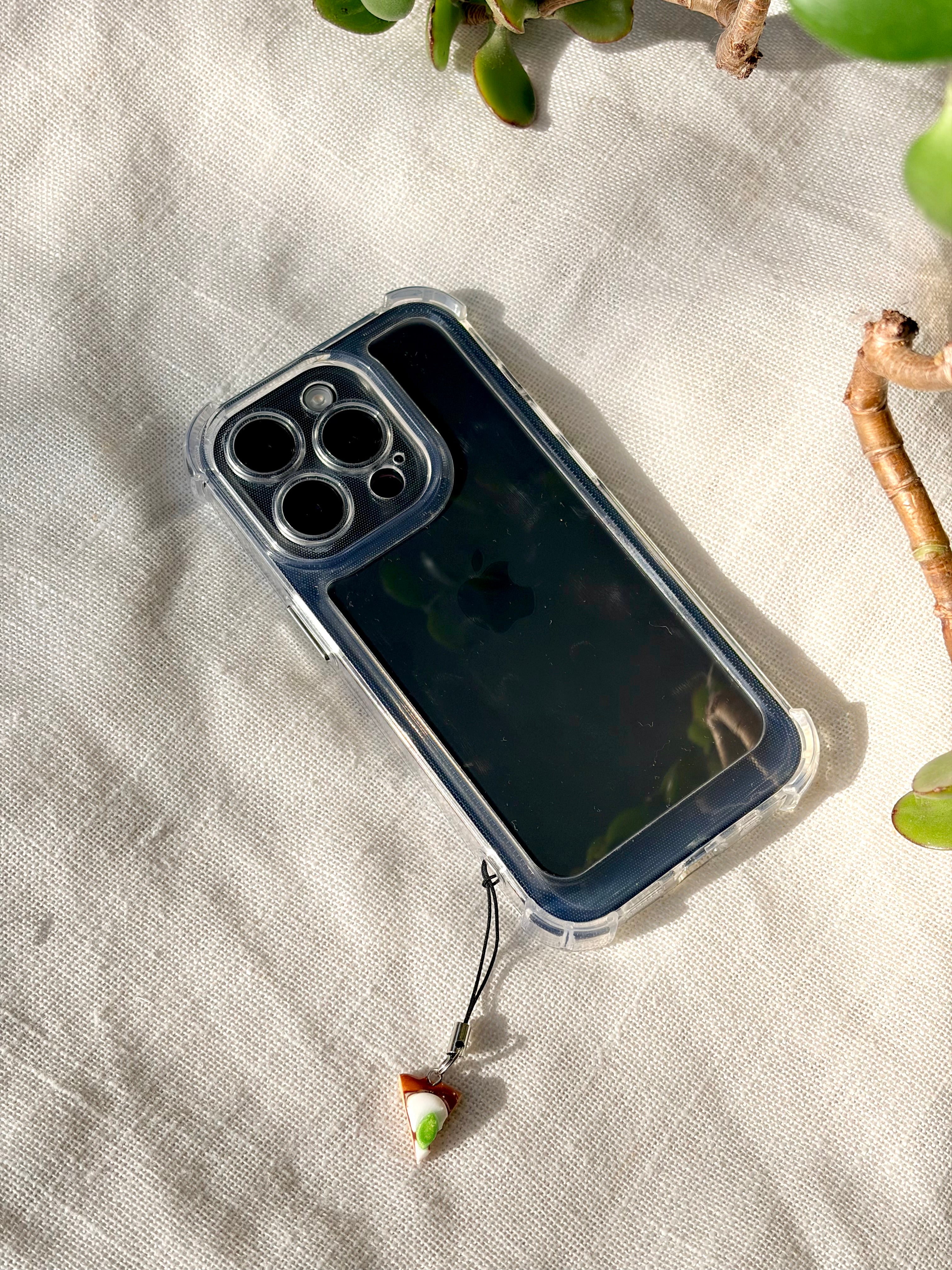 Mozzarella & Basil Pizza Phone Charm