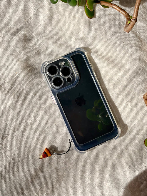 Black Olive Pizza Phone Charm