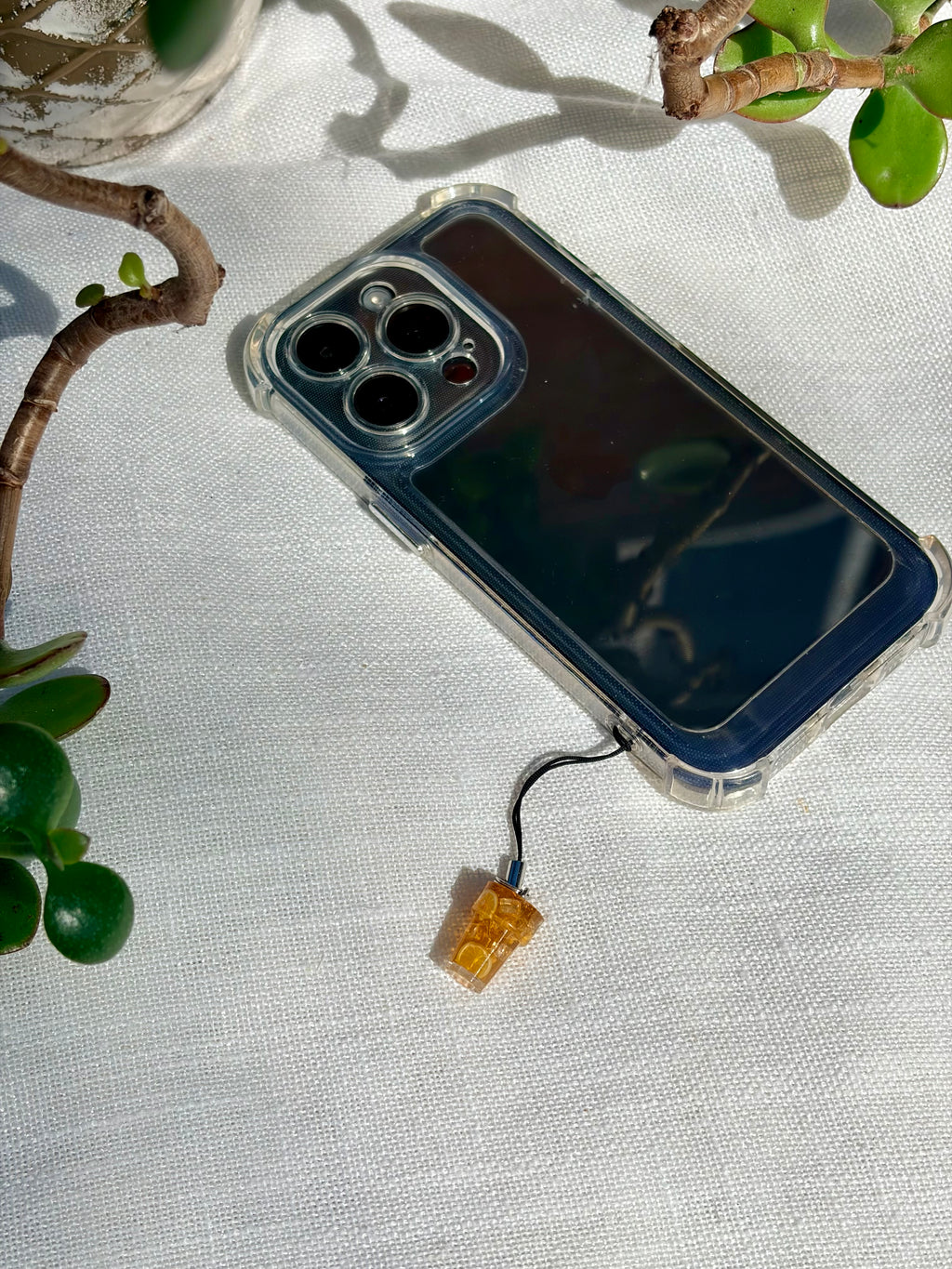 Lemon Ice Tea Phone Charm