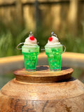 Cream Melon Soda Earrings