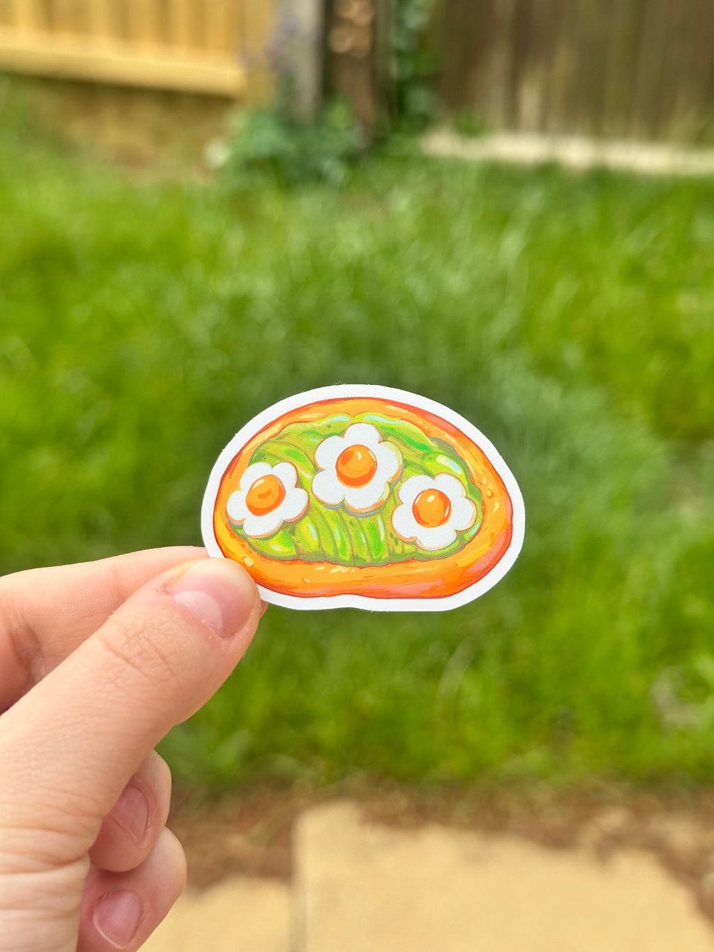 Avocado & Egg on Toast Dye Cut Sticker