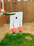 Guava Matcha Latte Earrings