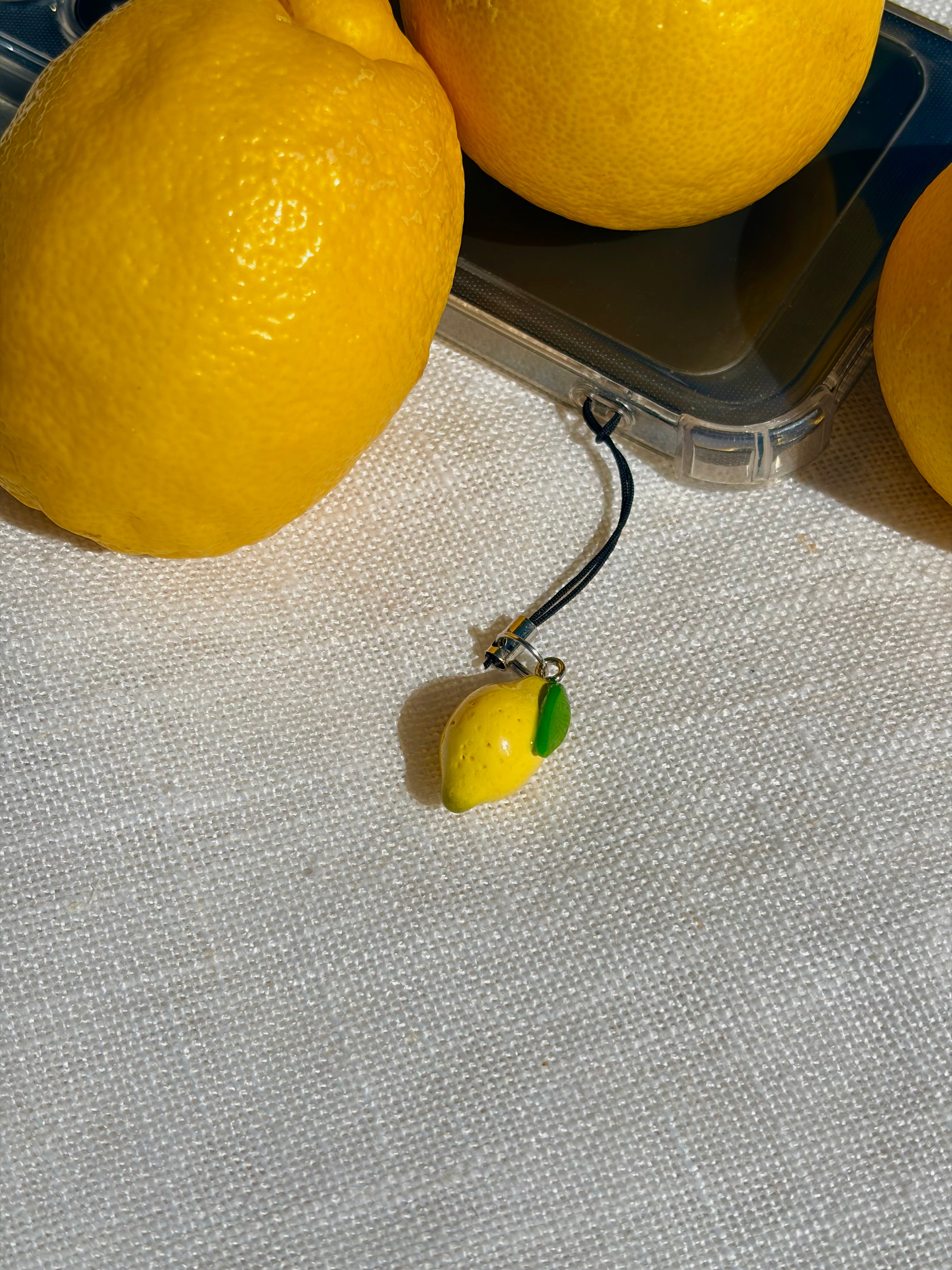 Lemon Phone Charm
