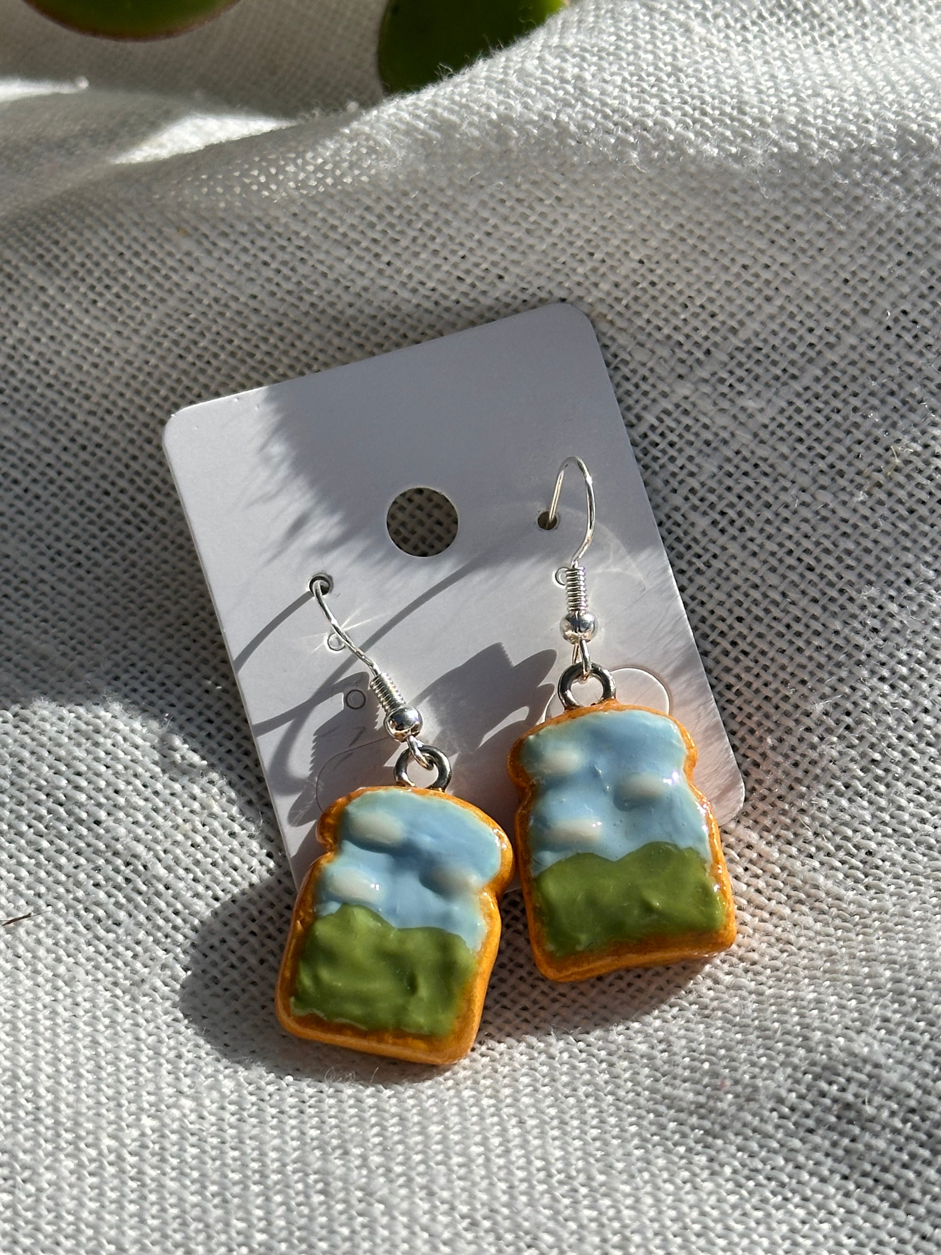 Matcha Cloud Toast Earrings