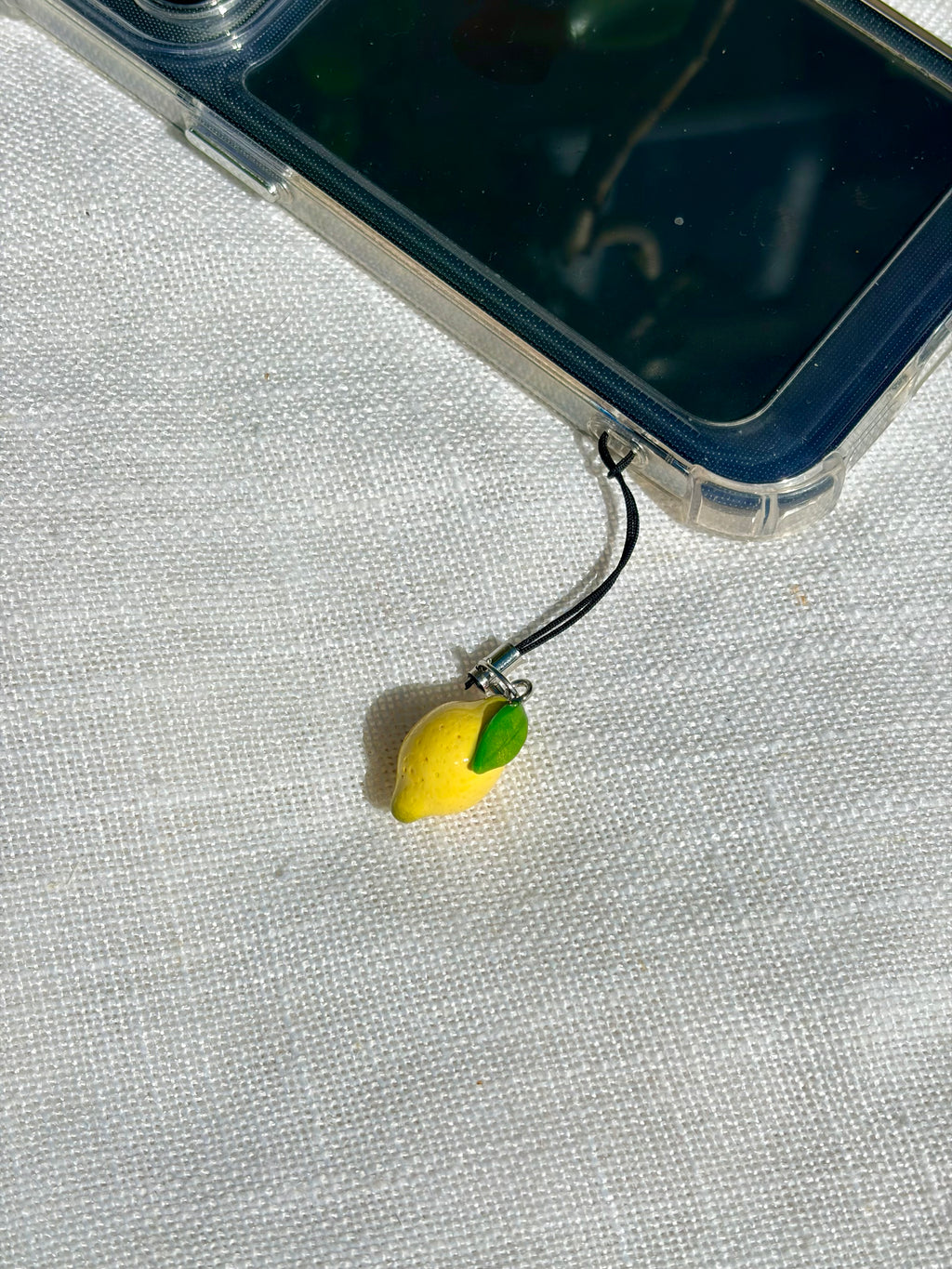 Lemon Phone Charm