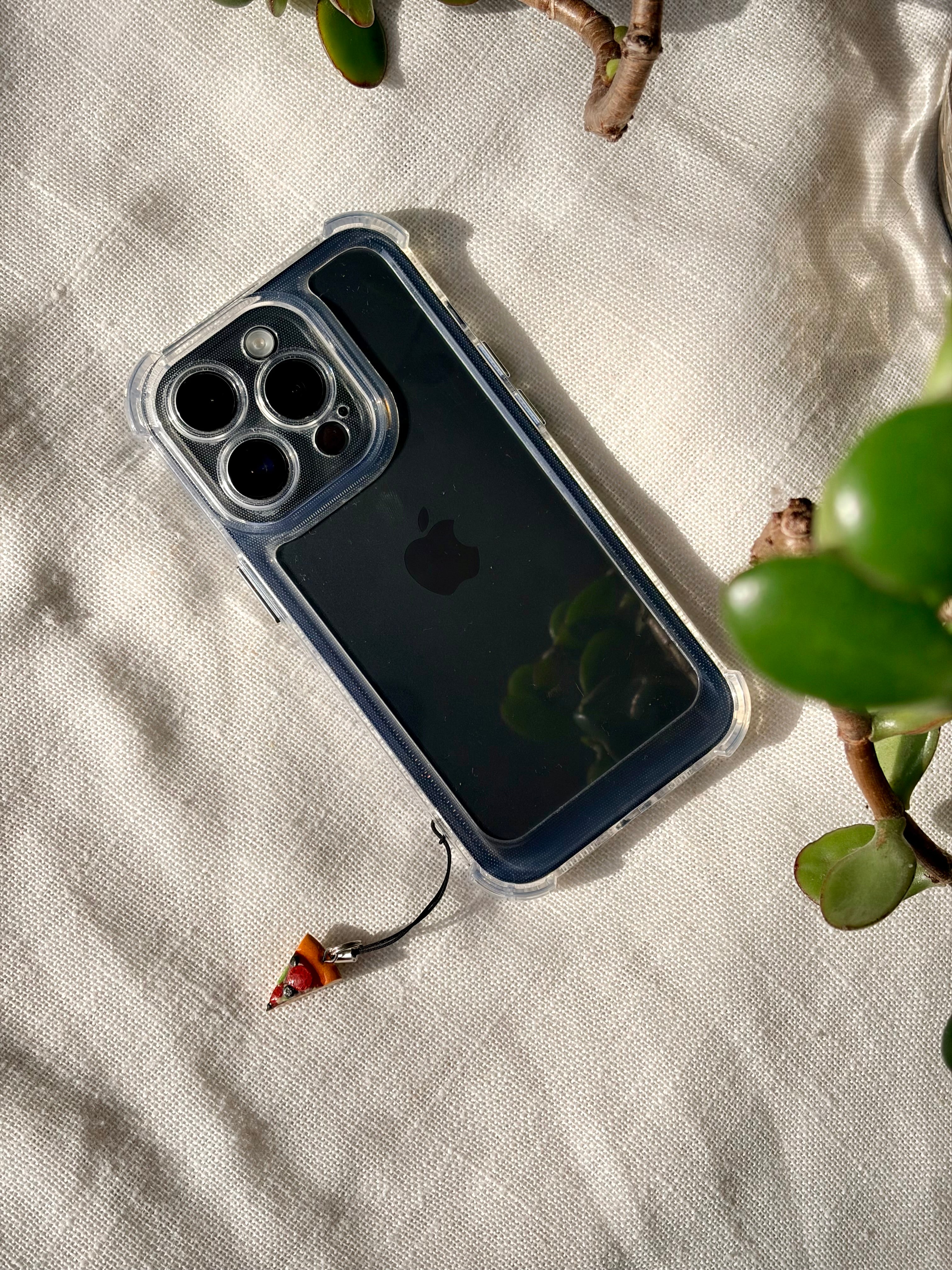 Green Pepper Pizza Phone Charm