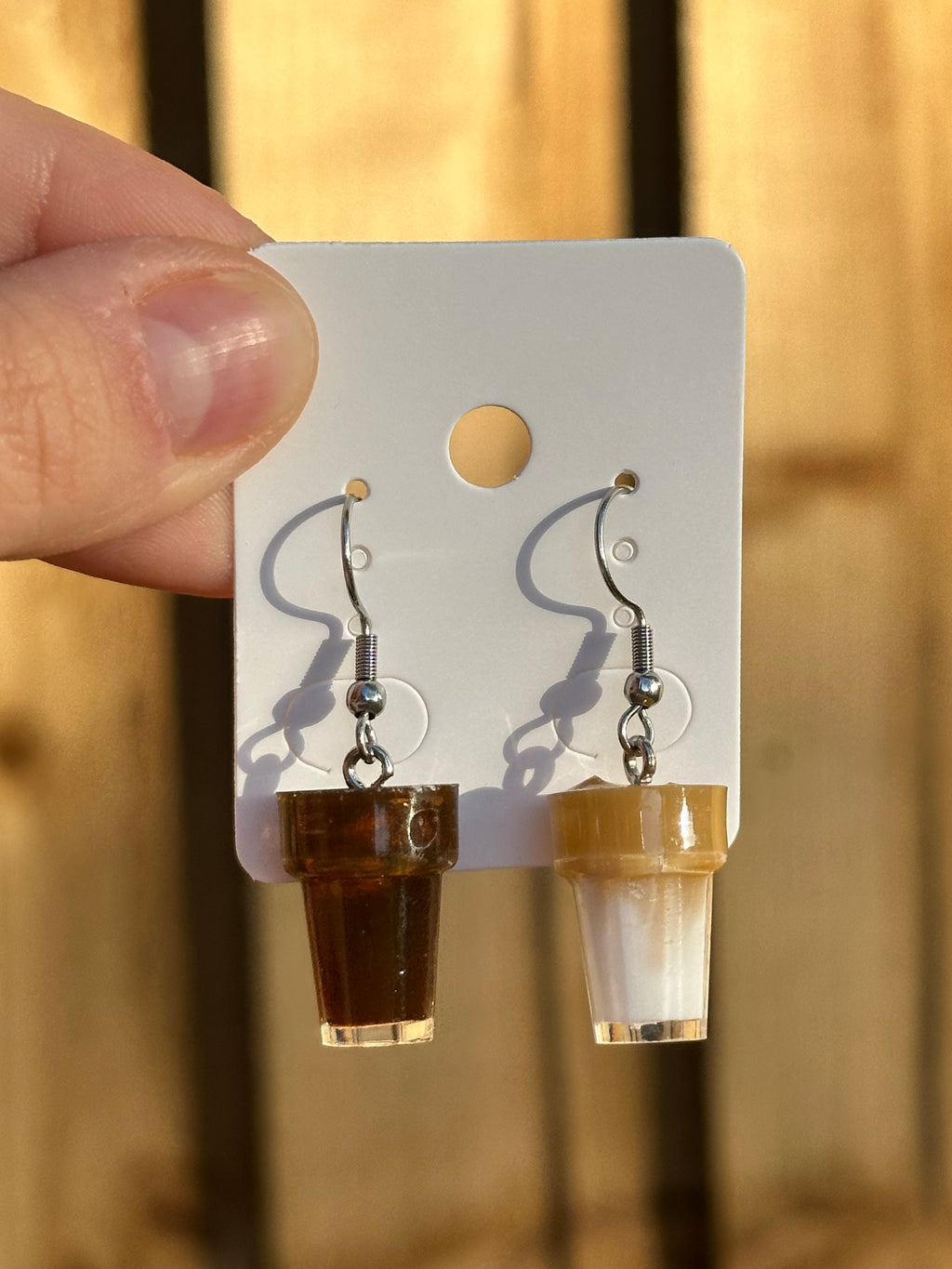 Mismatch Coffee Earrings