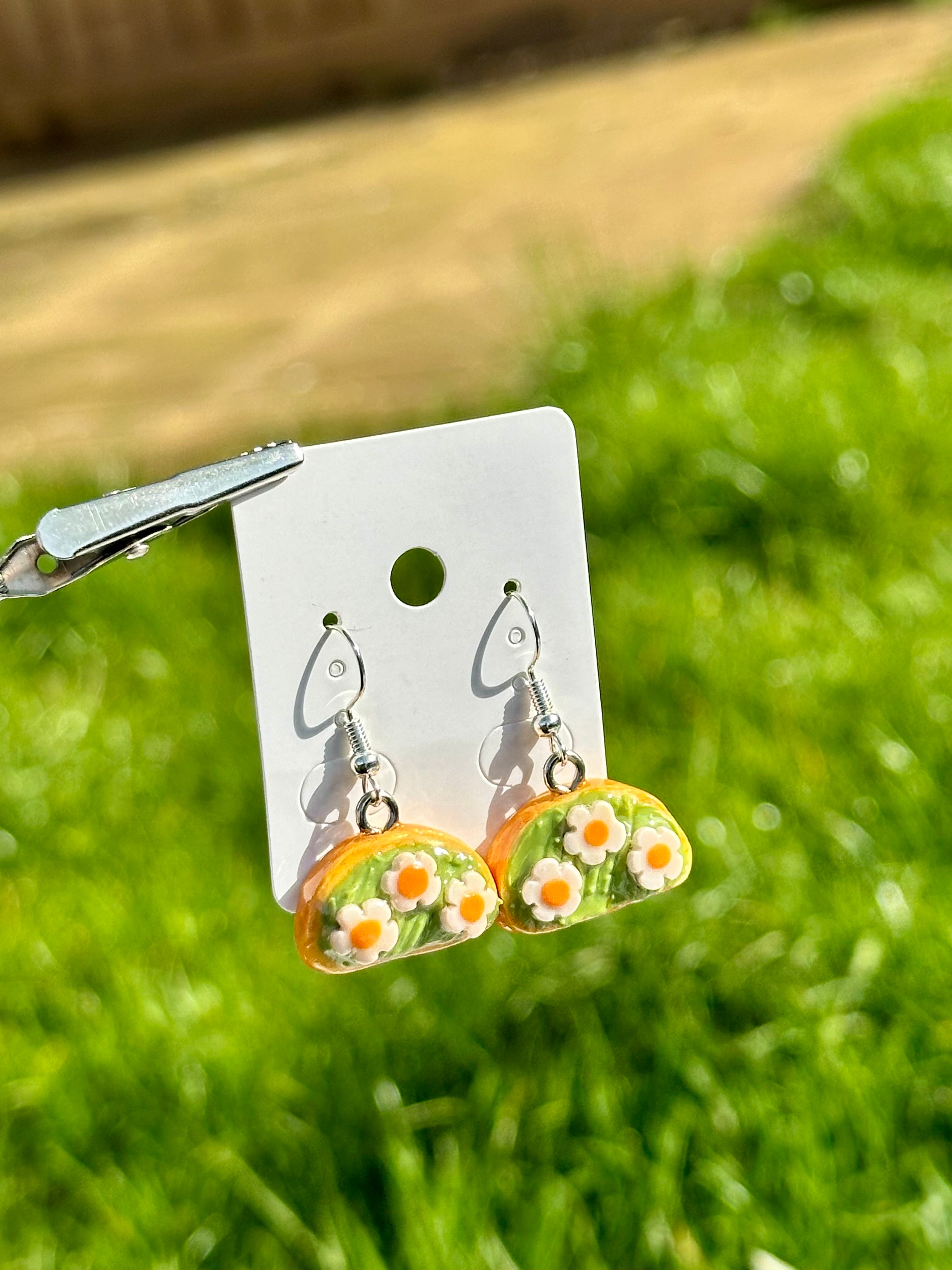 Avocado & Egg on Toast Earrings