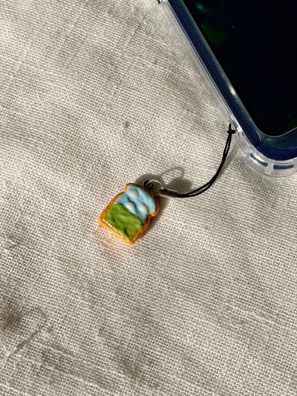 Matcha Cloud Toast Phone Charm
