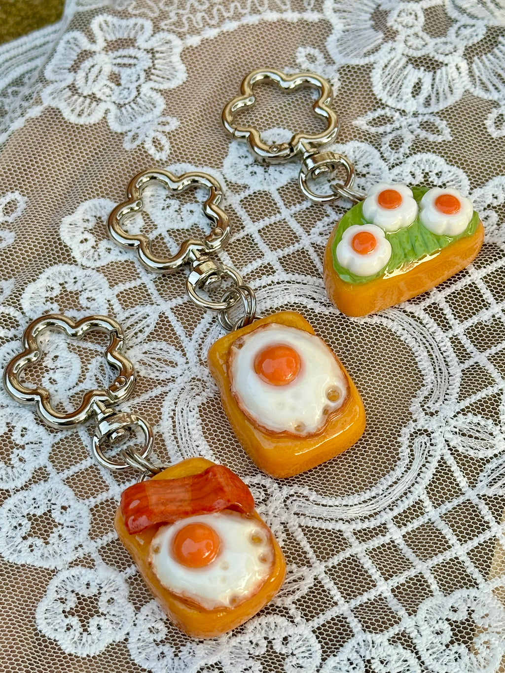 Egg on Toast Keychain