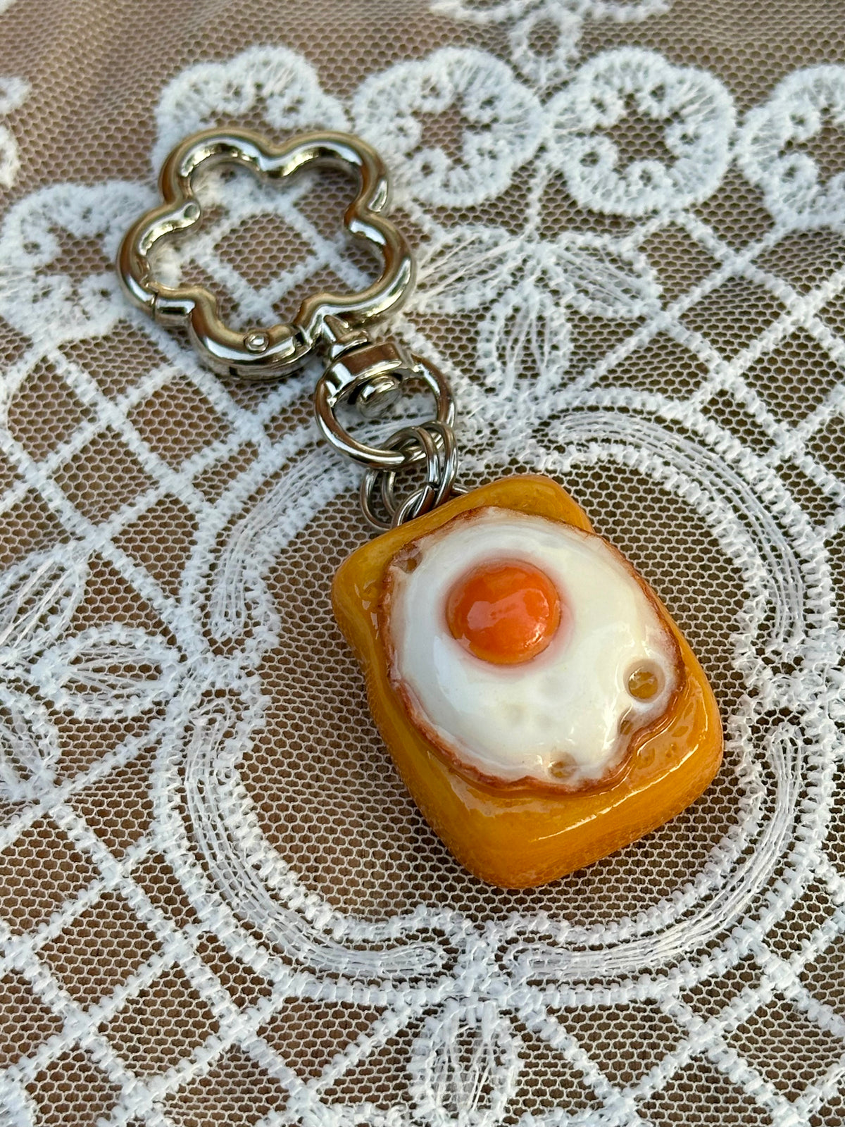 Egg on Toast Keychain