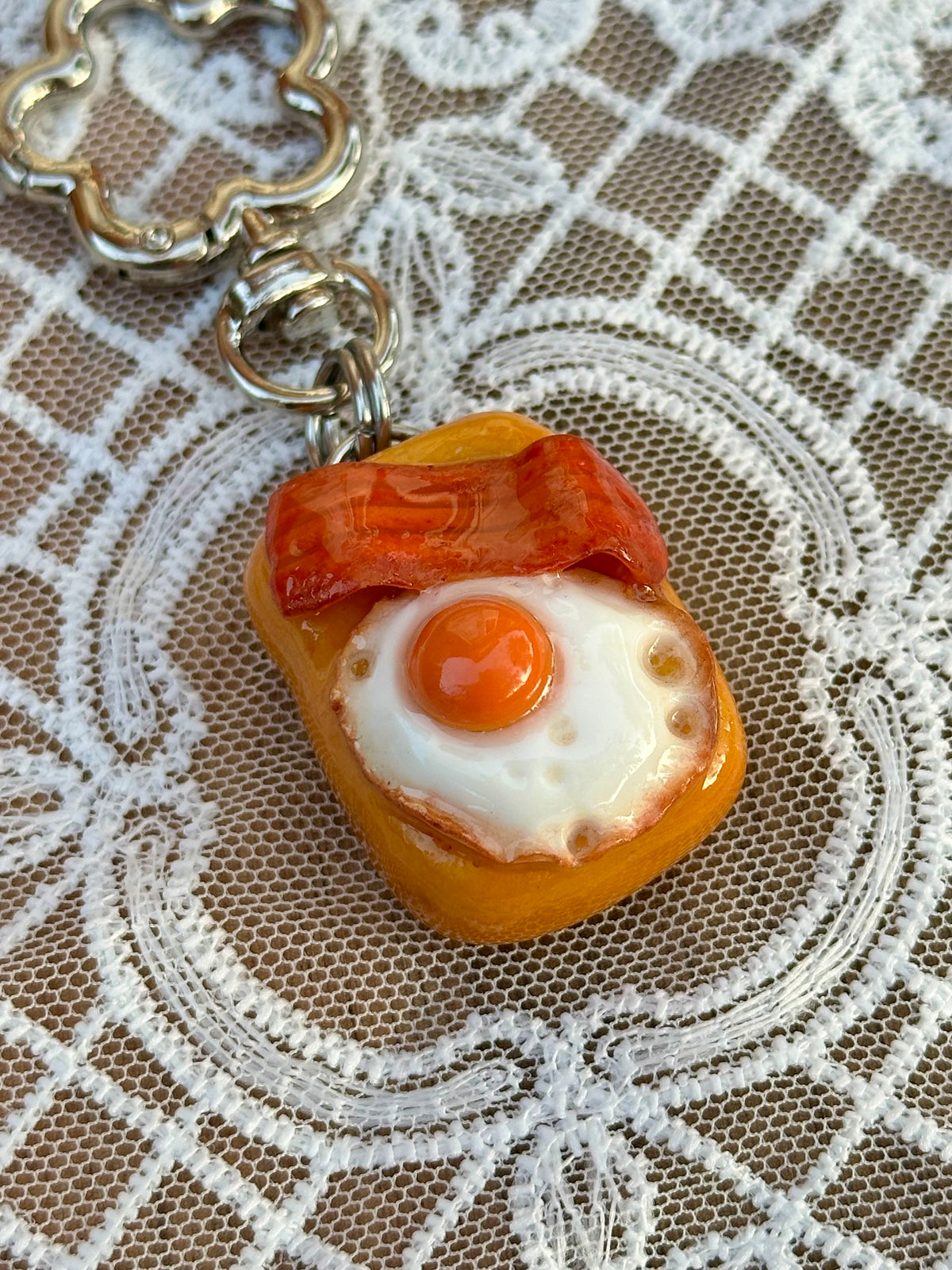 Bacon & Egg Keychain