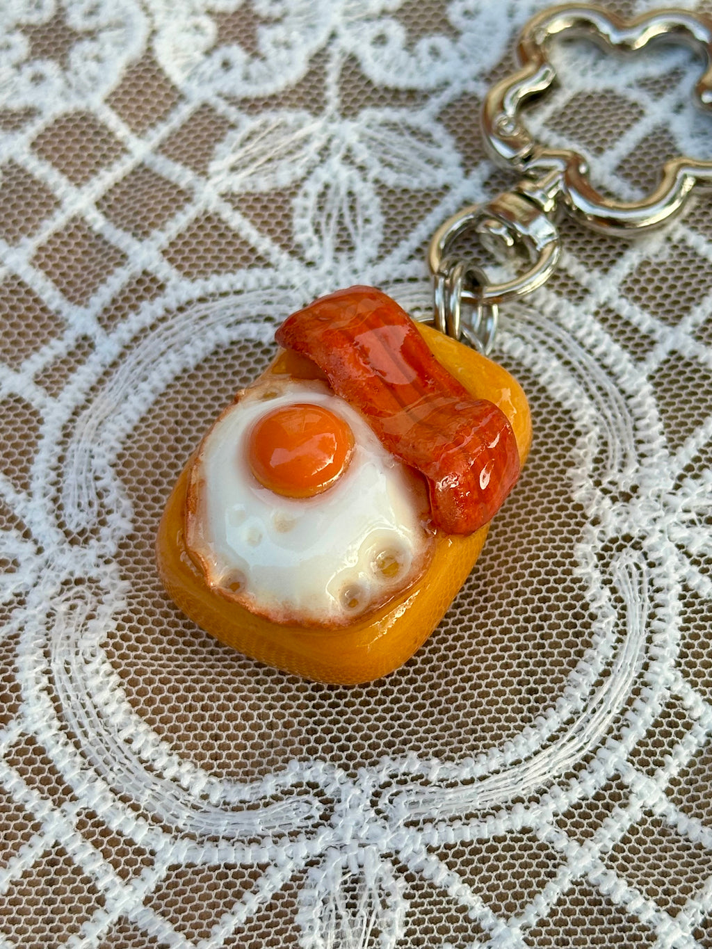 Bacon & Egg Keychain