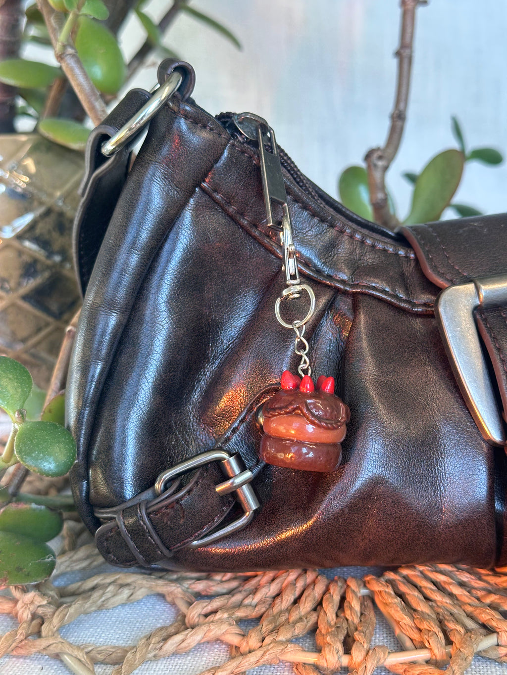 Chocolate Cake Keychain