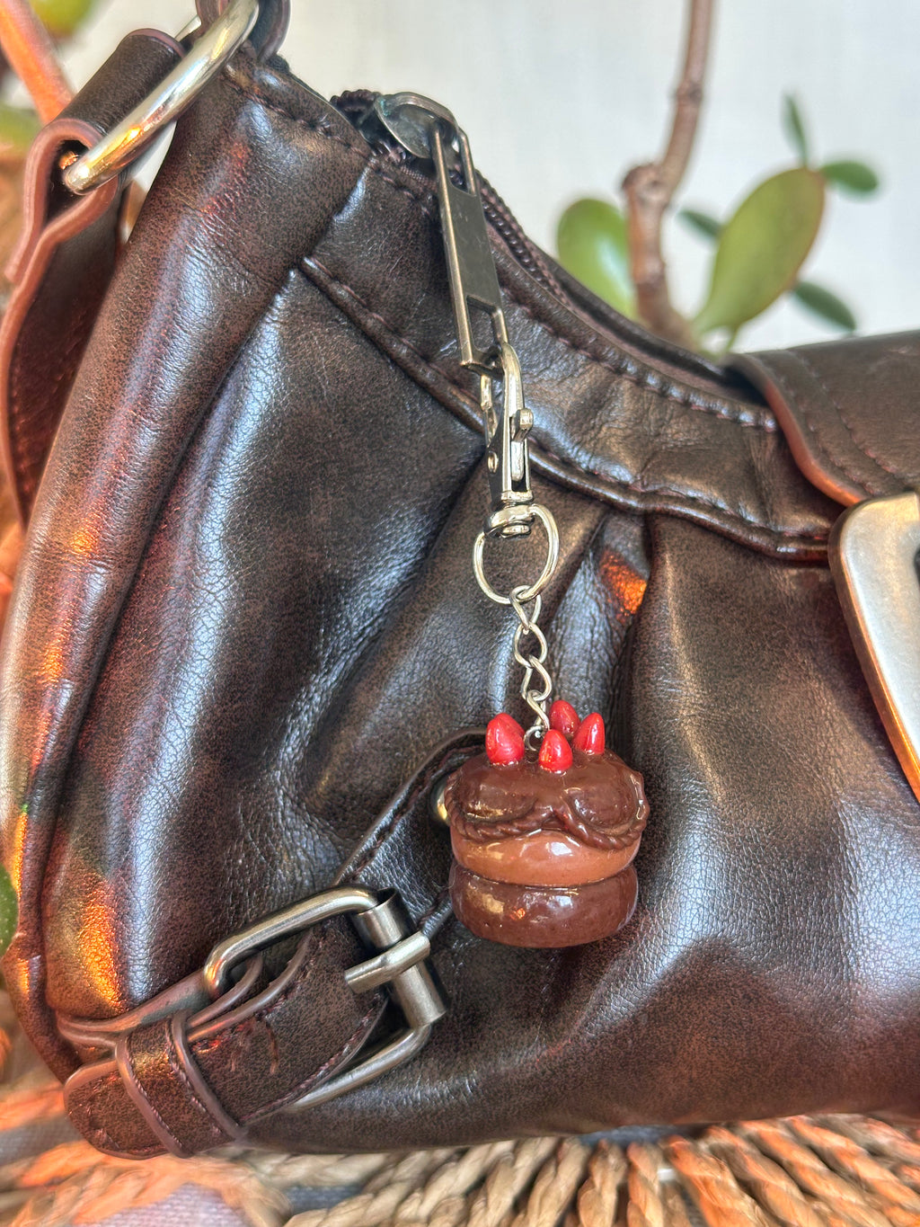 Chocolate Cake Keychain