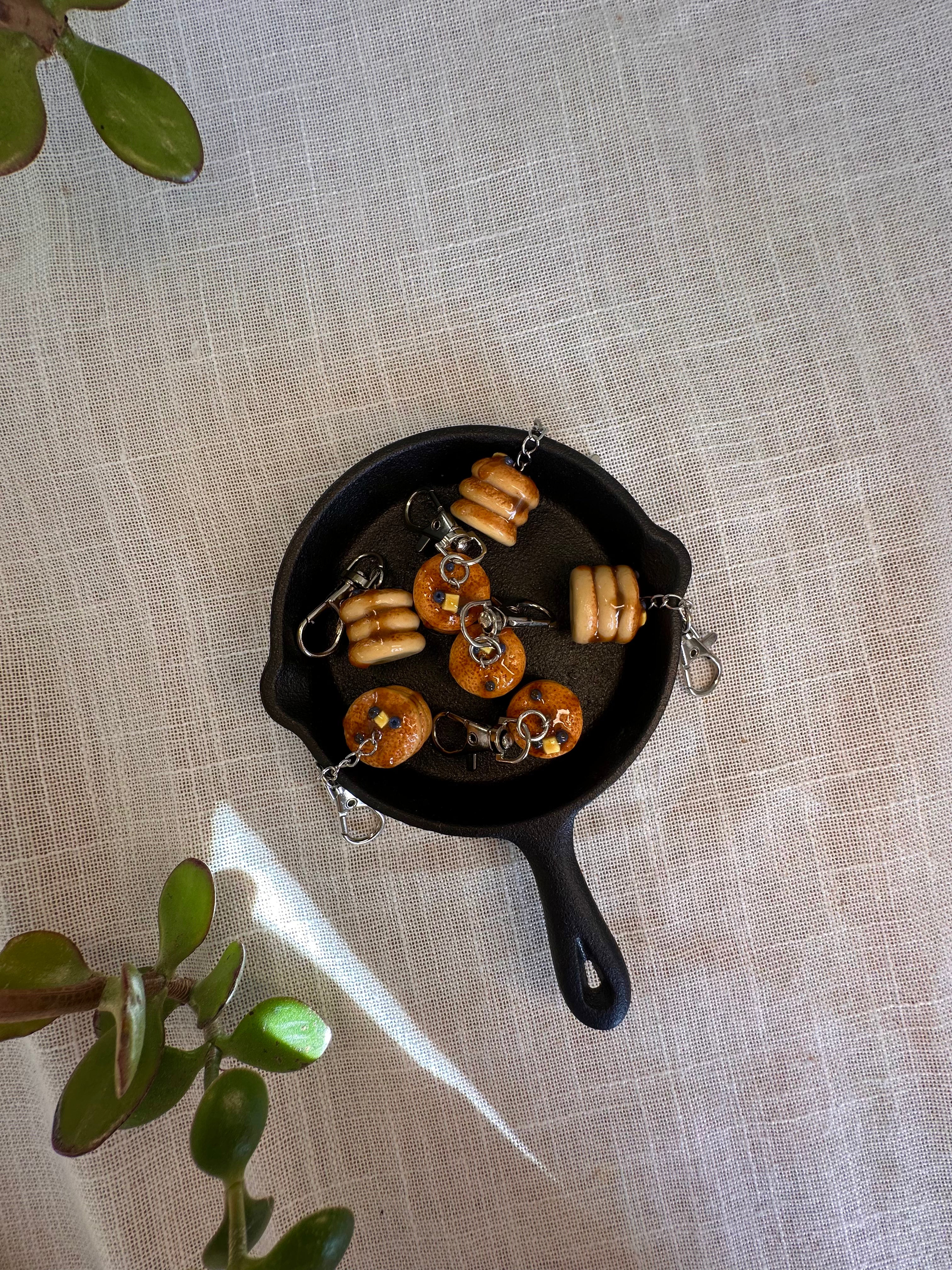 Blueberry Pancakes Keychain