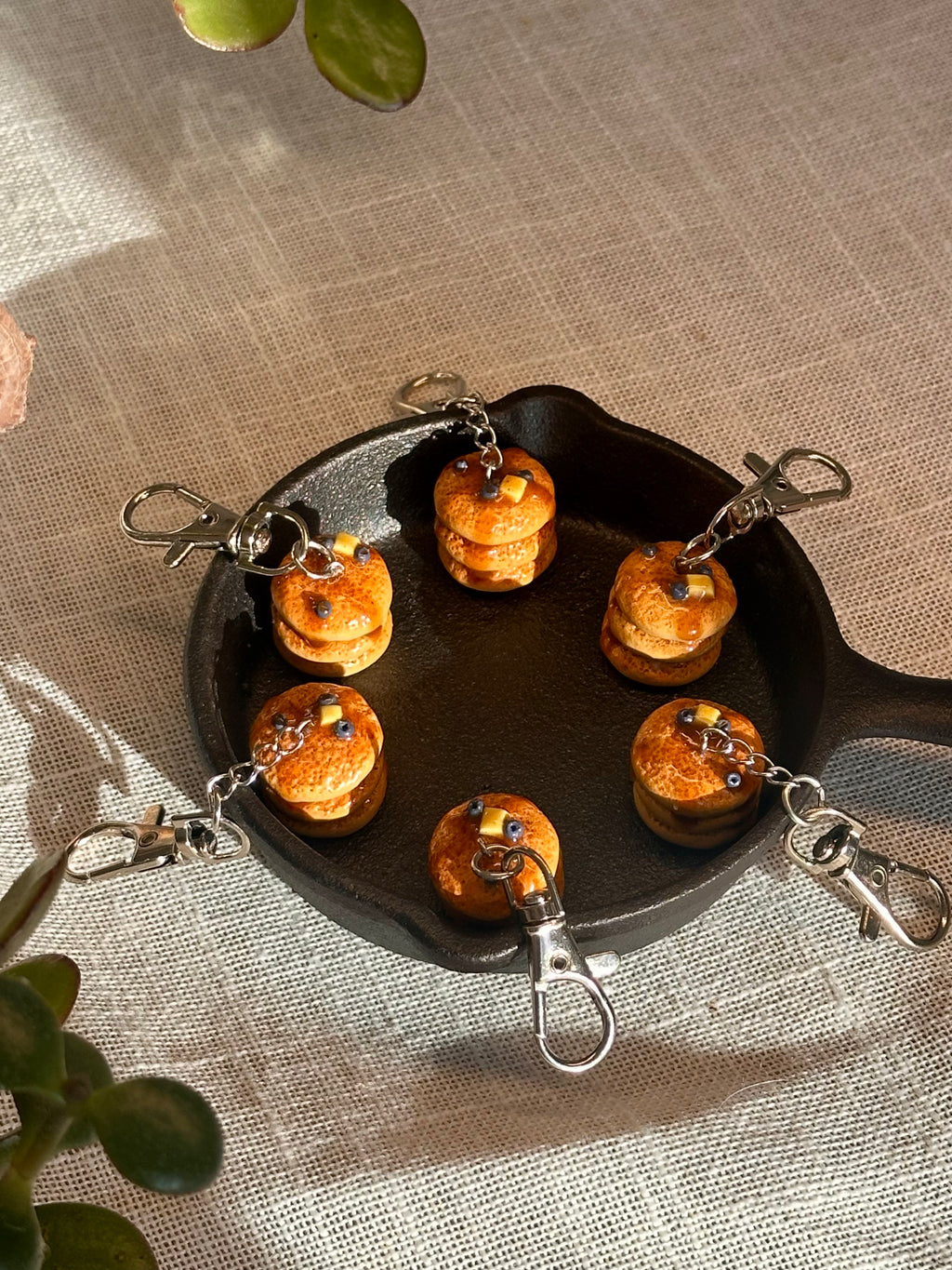 Blueberry Pancakes Keychain