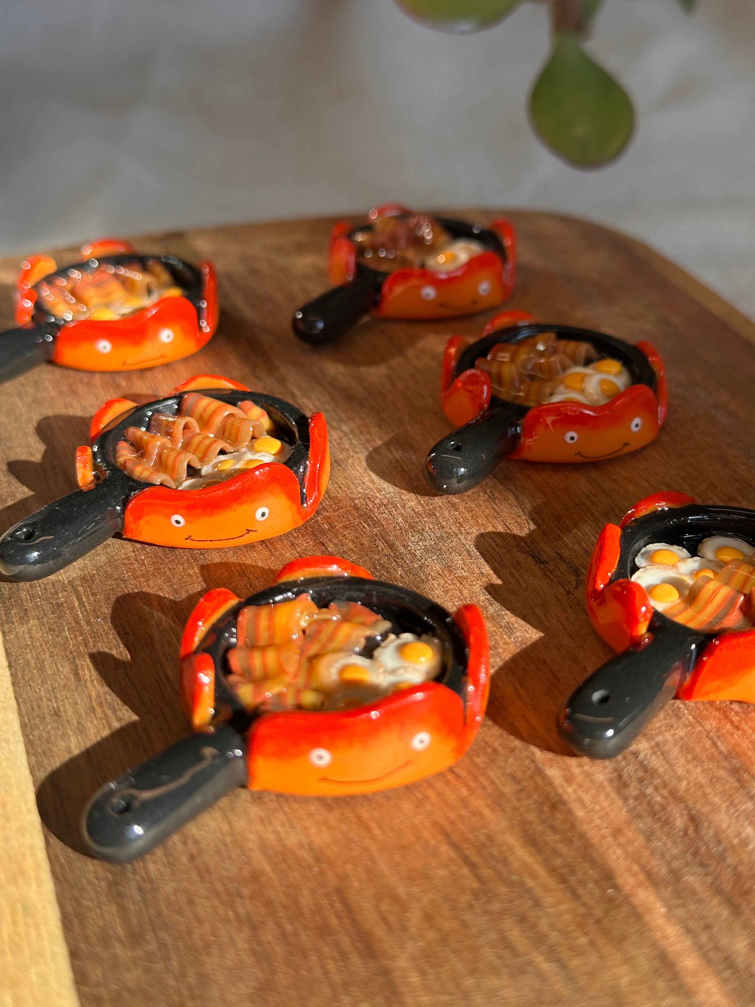 Ghibli Calcifier Bacon & Egg Frying Pan Desk Buddy