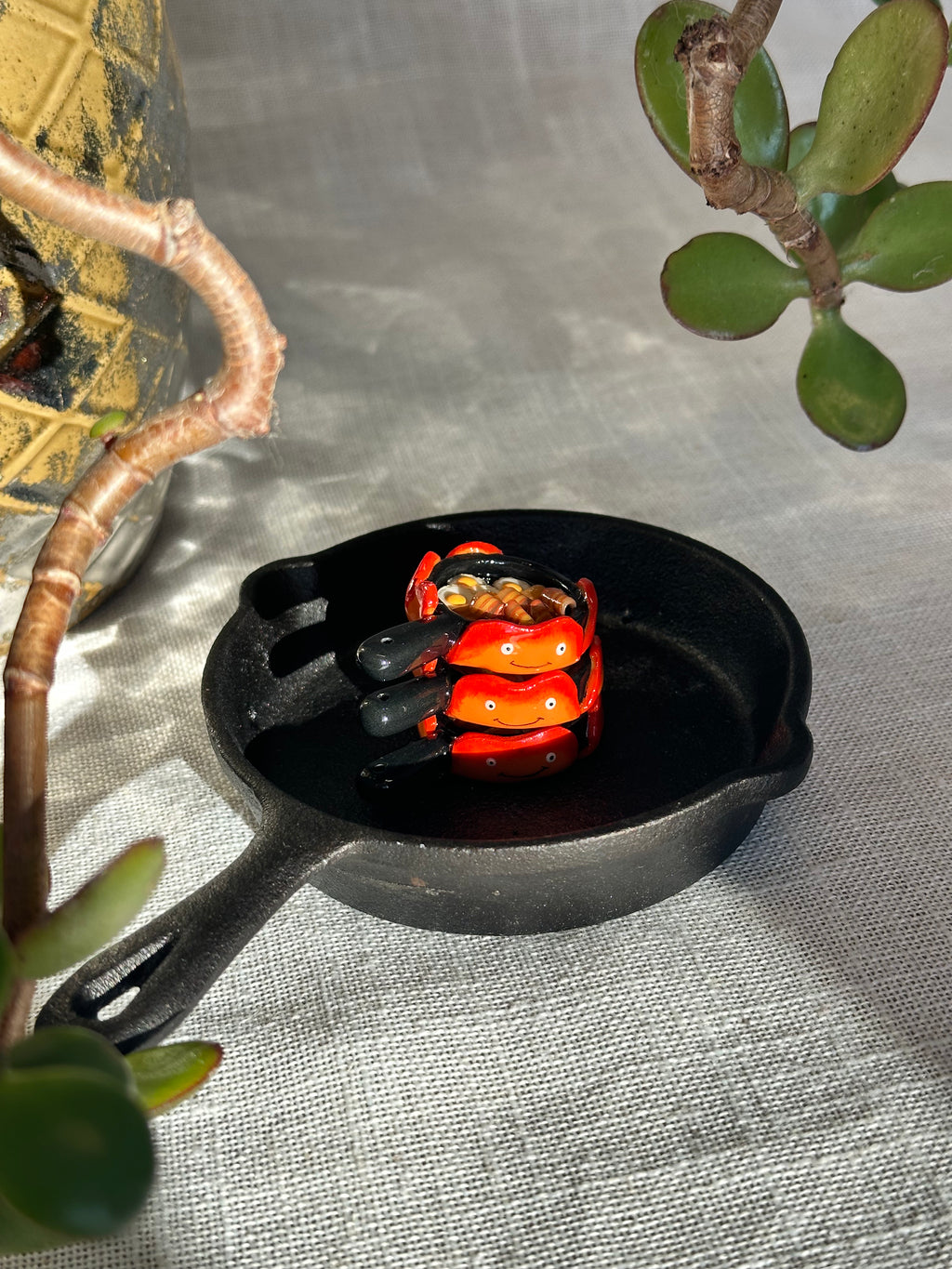 Ghibli Calcifier Bacon & Egg Frying Pan Desk Buddy