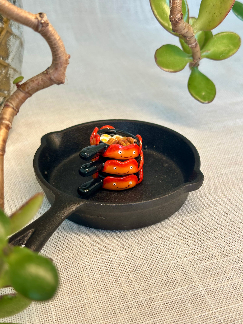 Ghibli Calcifier Bacon & Egg Frying Pan Desk Buddy