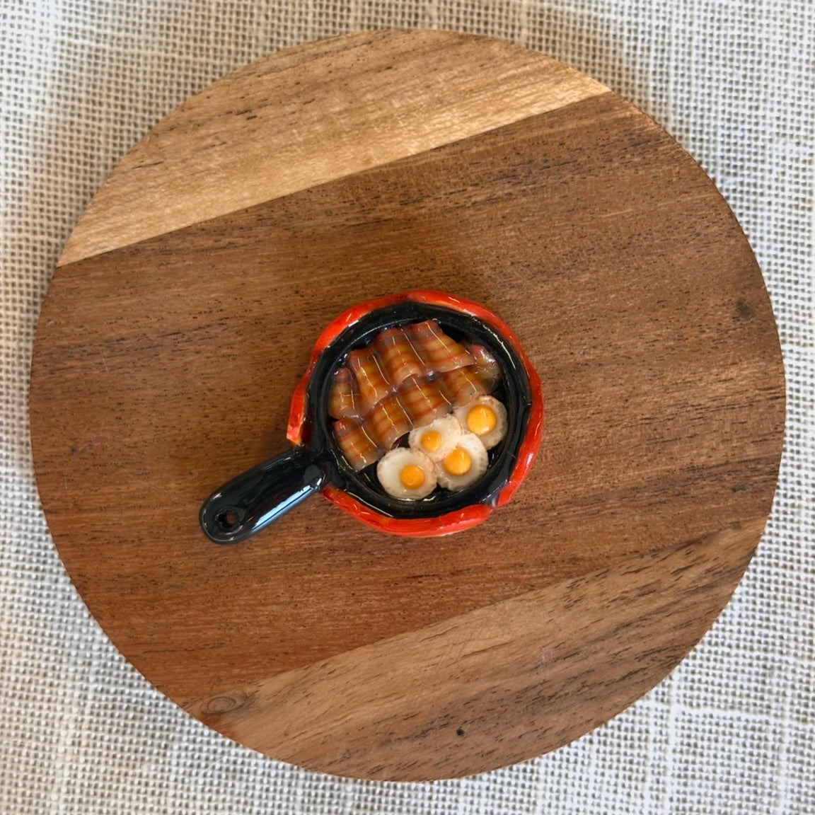 Ghibli Calcifier Bacon & Egg Frying Pan Desk Buddy