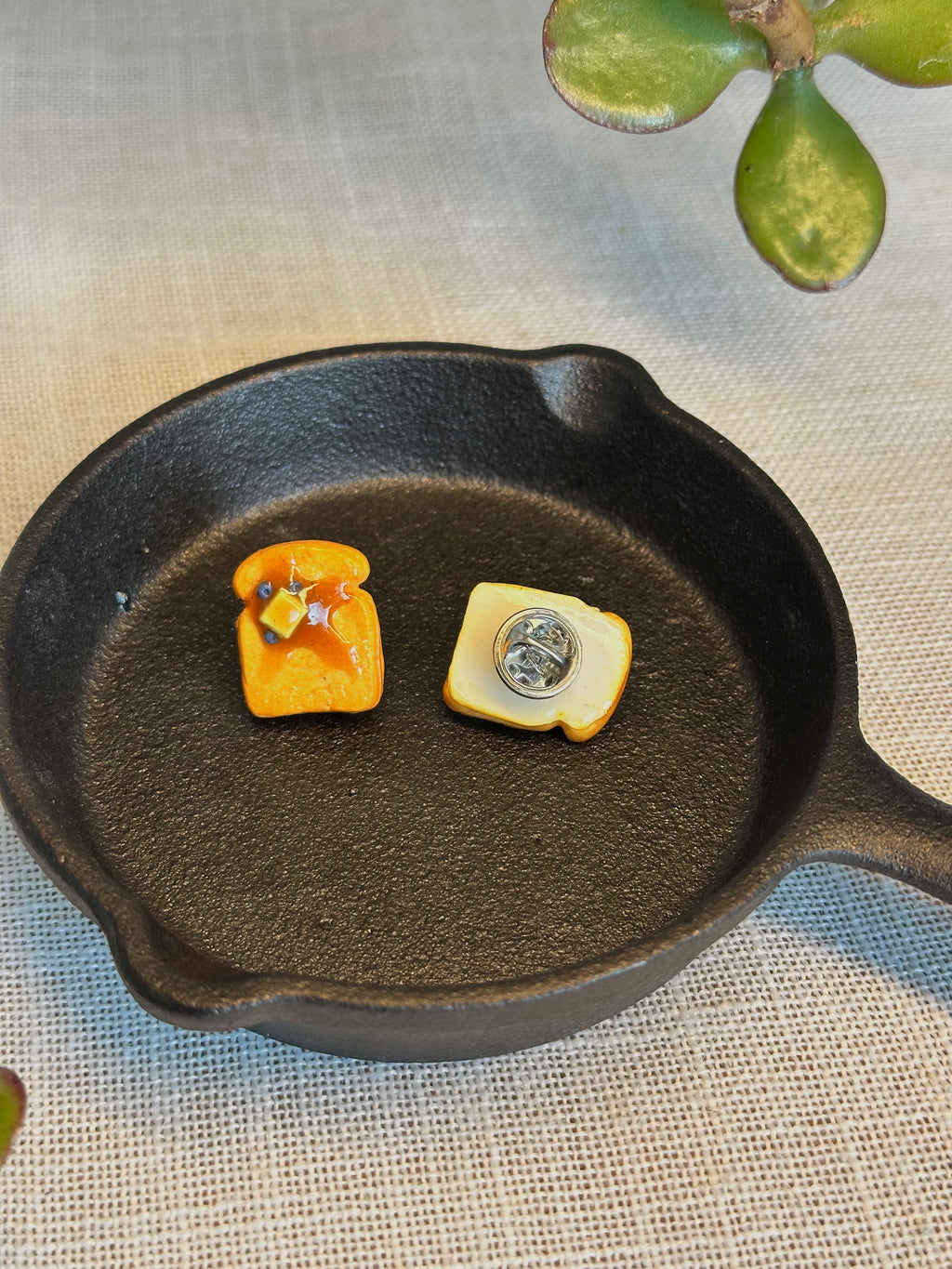 Blueberry Syrup on Toast Pin Badge