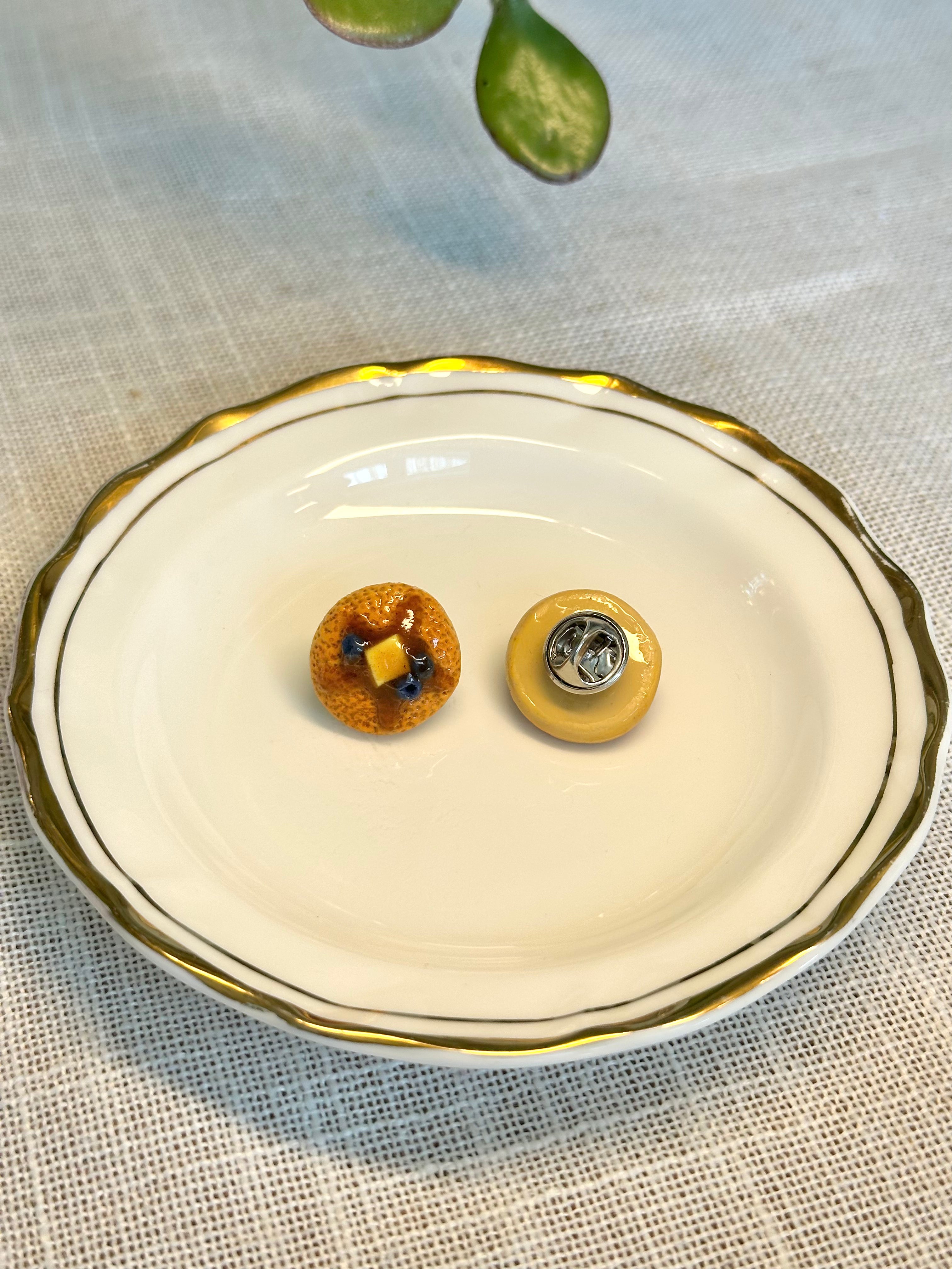 Blueberry Pancake Pin Badge