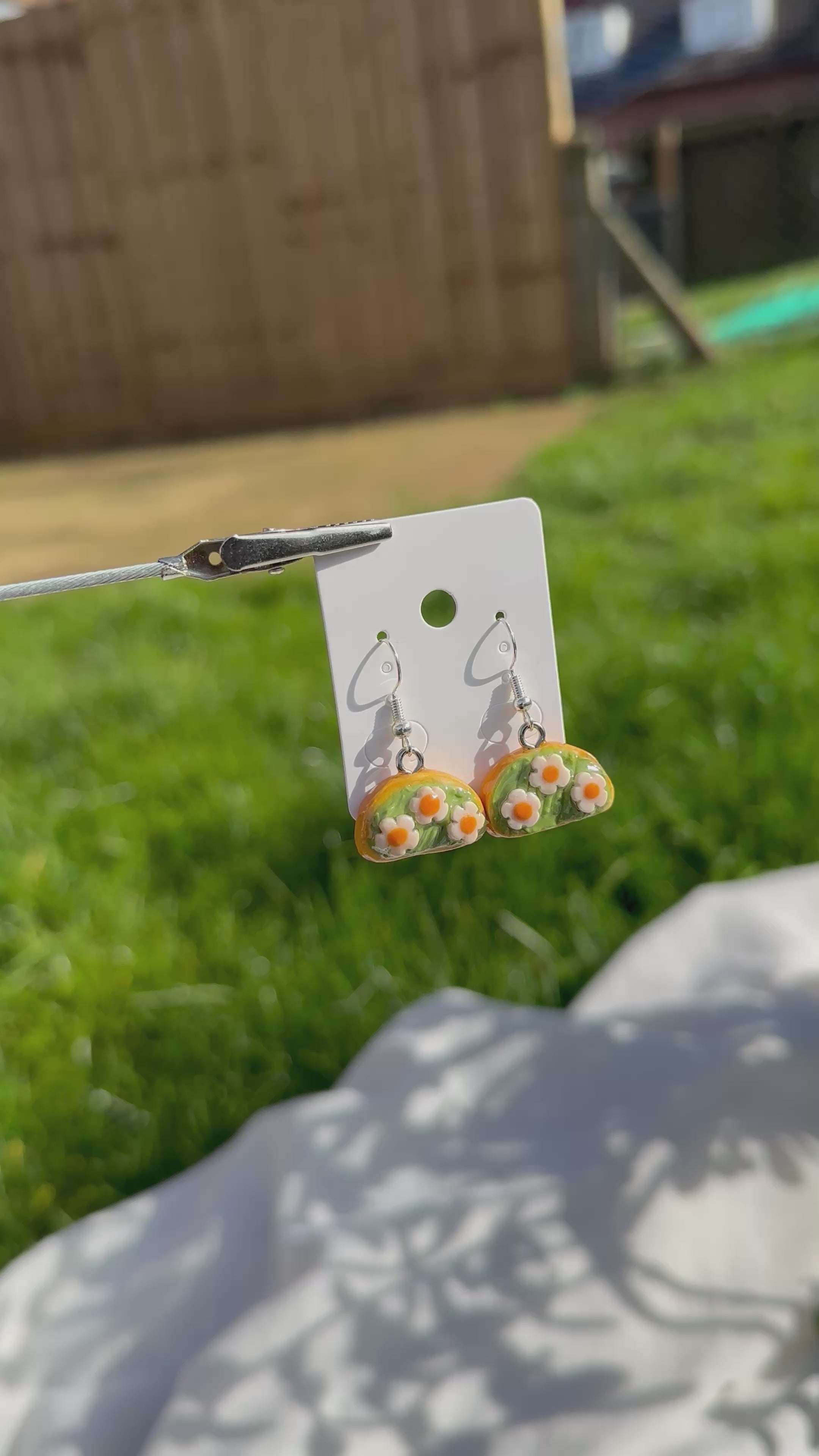 Avocado & Egg on Toast Earrings