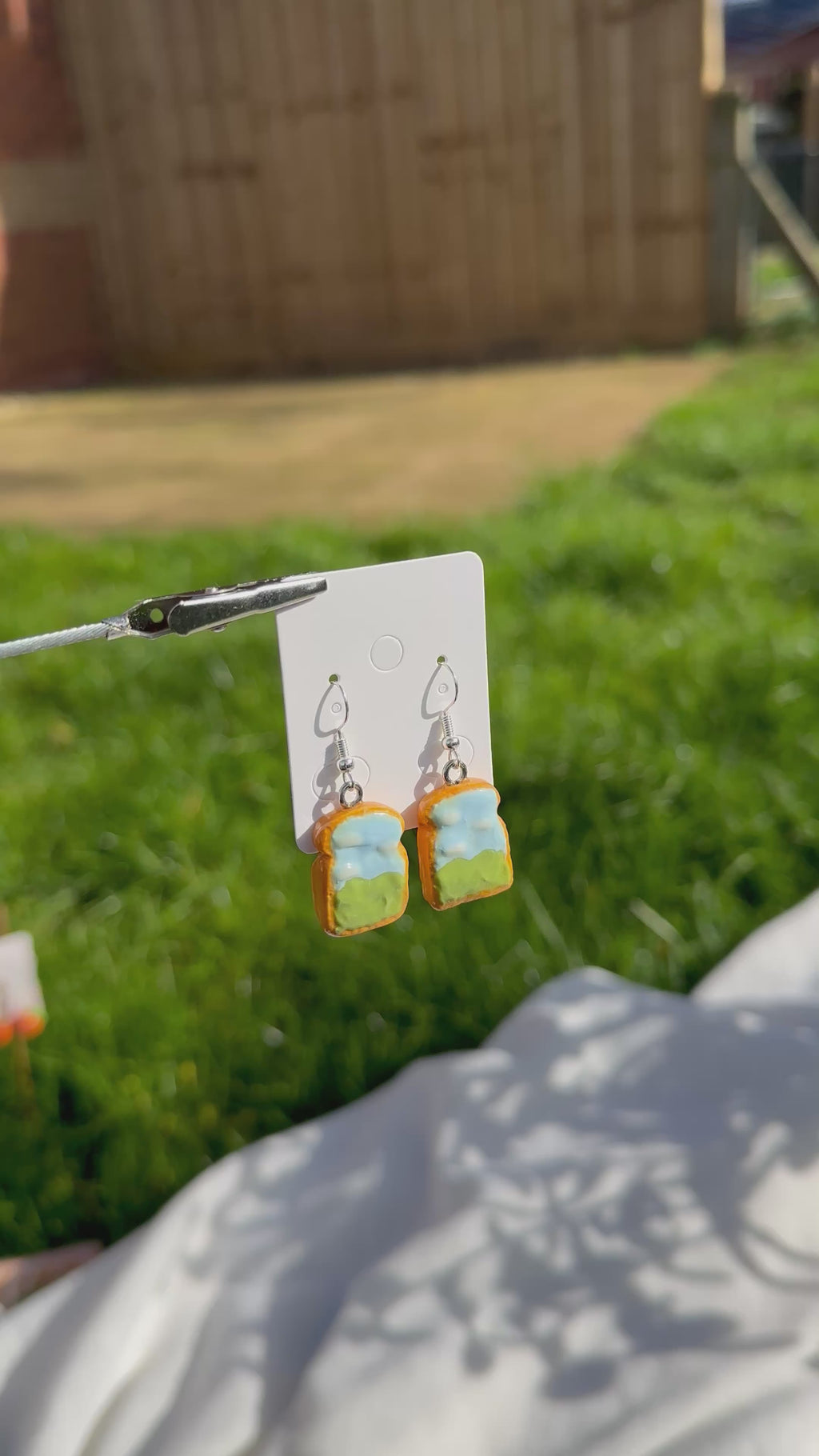 Matcha Cloud Toast Earrings