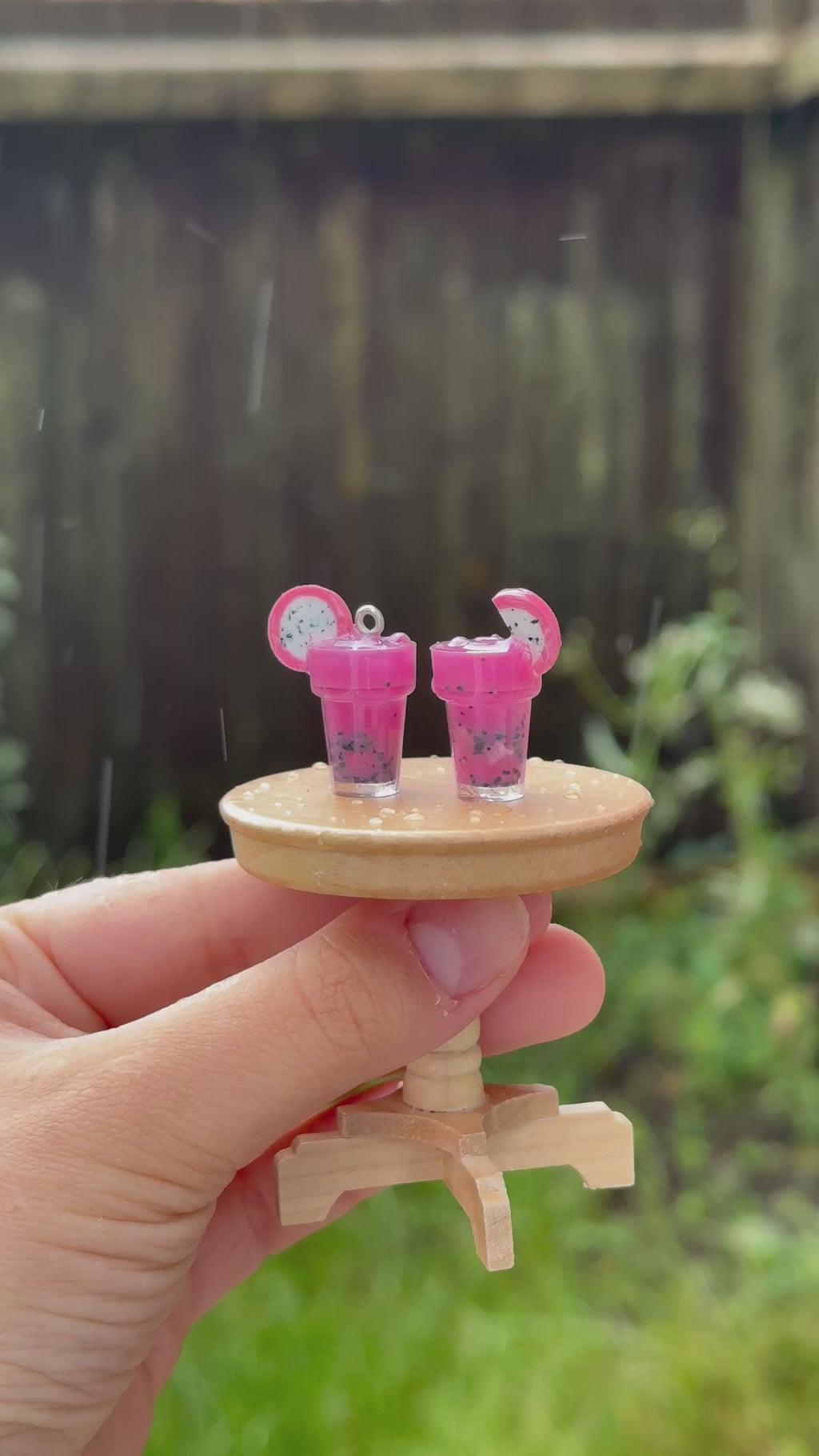 Dragon Fruit Smoothie Phone Charm